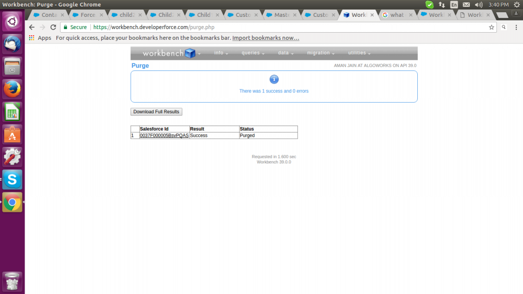 Salesforce How to empty recycle bin using workbench? Forcetalks