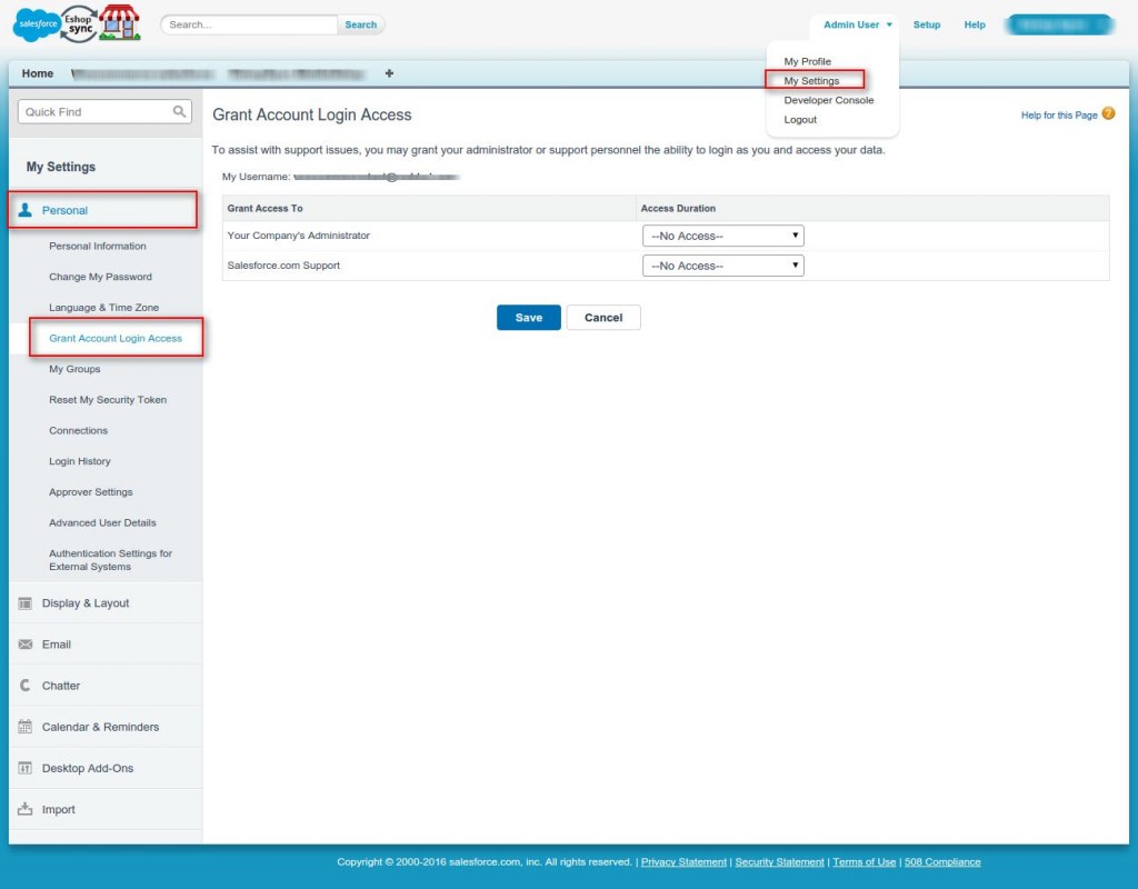 Grant-Account-Login-Access-Salesforce-Developer-Edition