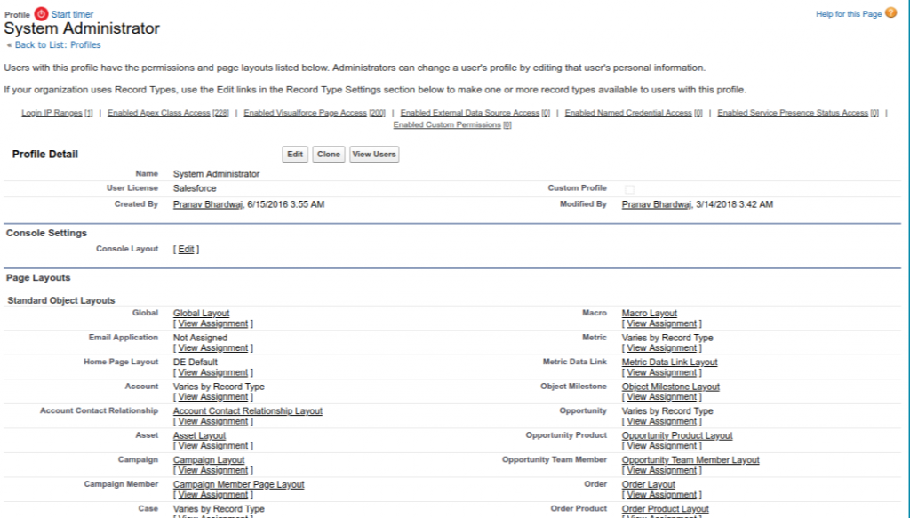 Enhanced Profile Layout