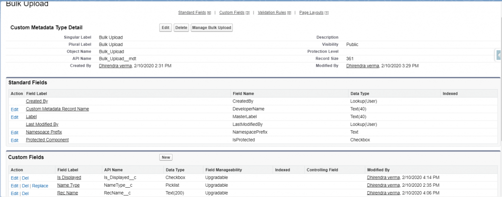metadata object sample
