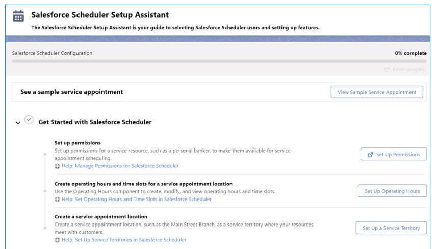 salesforce scheduler